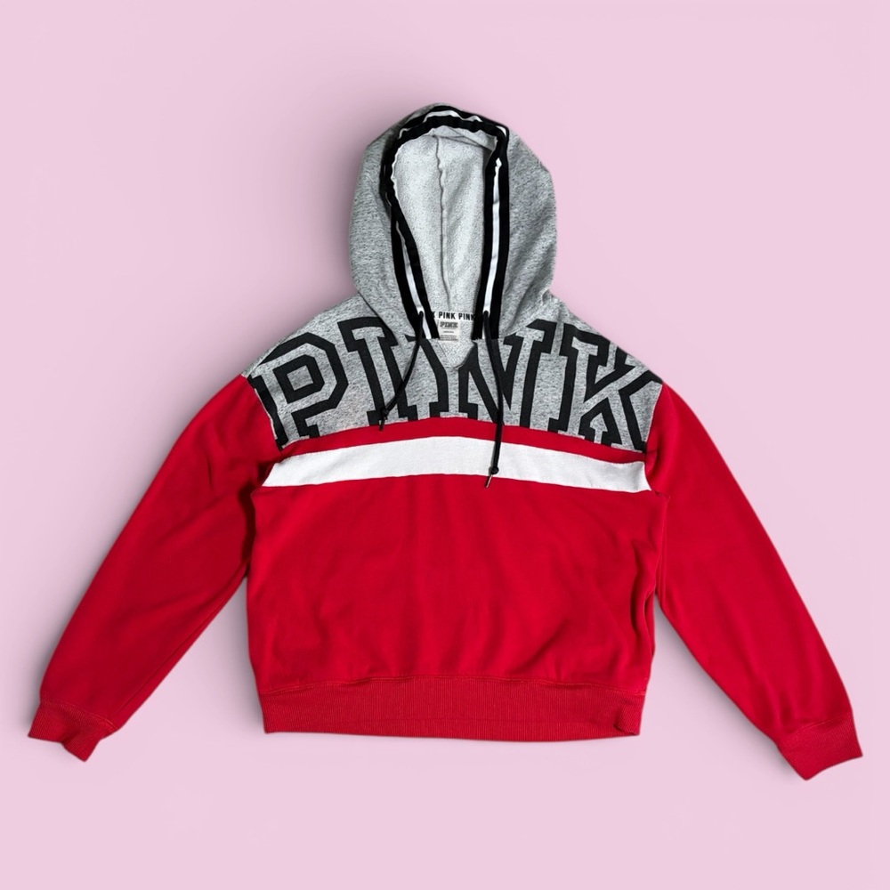 Red and Gray PINK Hoodie
